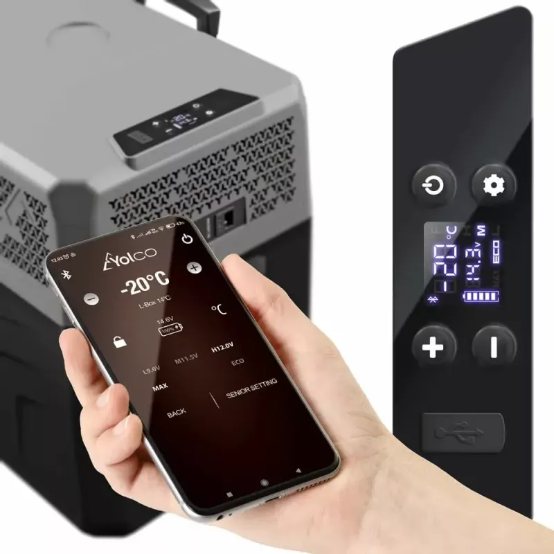 Kannettava jääkaappi Yolco BCX40 39L energiatehokas harmaa