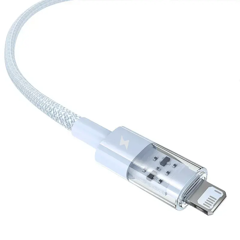 USB-kaapeli Baseus Gem P10373003311-01 — 2 m, 2,4 A, Lightning USB-A, nylonpäällyste, sininen