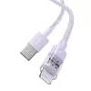 USB-latauskaapeli Baseus Gem P10373003511-01 — 2 m, 2,4 A, USB-A Lightning, violetti