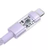 USB-latauskaapeli Baseus Gem P10373003511-01 — 2 m, 2,4 A, USB-A Lightning, violetti