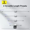 BASEUS Free2pull Expandable USB C To Ip Ligtning Fast Charging kaapeli 1 M 20 W valkoinen