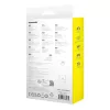 USB-A–Lightning-kaapeli Baseus 1 m 5 V 2,4 A valkoinen, USB PD, 480 Mbit/s
