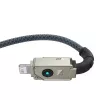 USB-A–Lightning-kaapeli Baseus 1 m 5 V 2,4 A valkoinen, USB PD, 480 Mbit/s