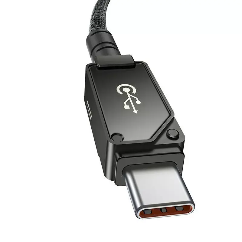 USB-C–Lightning-kaapeli Baseus Unbreakable 1m 20W – aramidi, 480 Mbit/s, musta