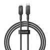 USB-C–Lightning-kaapeli Baseus Unbreakable 1m 20W – aramidi, 480 Mbit/s, musta