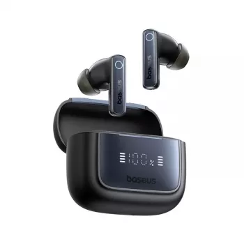 Baseus Bowie 35 A00073800123-00 täysin langattomat nappikuulokkeet, ANC, Bluetooth, musta
