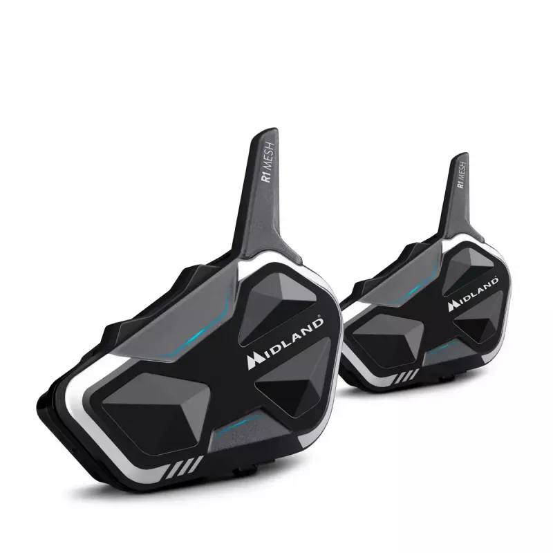 Midland R1 MESH TWIN moottoripyöräkommunikaattori, kaksipakkaus (2 kpl)