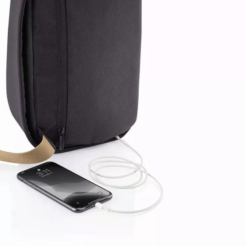 XD Design Bobby Sling P705.781 varkaudenestoreppu olan yli, musta