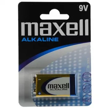 MAXELL alkaliparisto 9V, 1,5 V, prismaattinen 9V, 1 kpl, blisteripakkaus