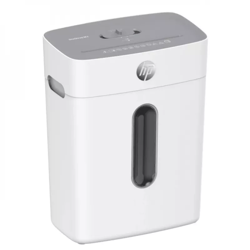 HP OneShred 8CC 2801 paperinsilppuri, mikrosilppu 5x18 mm, P-4, 8 arkkia, 15 l, 68 dB, vaaleanharmaa