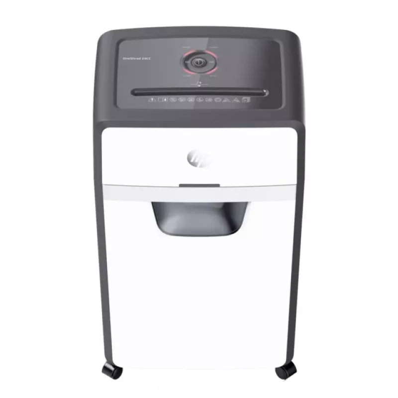 HP OneShred 24CC paperisilppuri partikkelileikkaus 65 dB 22 cm valkoinen, musta