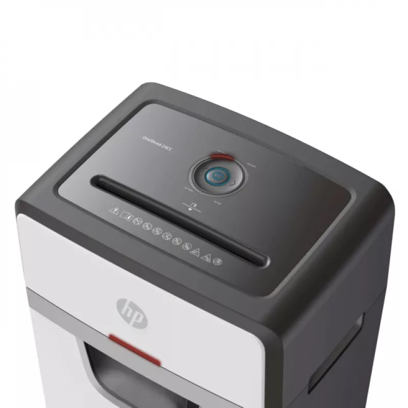 HP OneShred 24CC paperisilppuri partikkelileikkaus 65 dB 22 cm valkoinen, musta