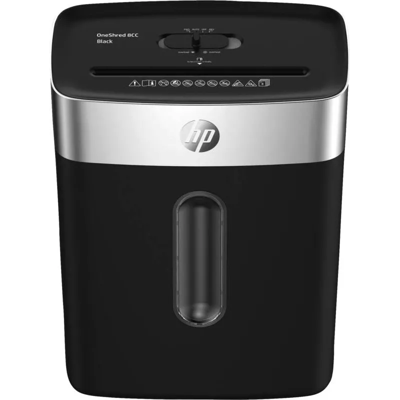 HP OneShred 8CC asiakirjasilppuri partikkelileikkaus 68 dB 22 cm musta