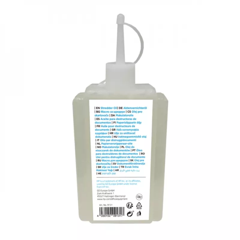 HP 9131 lisävaruste paperisilppurille voiteluöljy 1 kpl