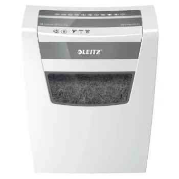 Leitz IQ Home Office asiakirjasilppuri P4, partikkelileikkaus, 22 cm, 4 x 28 mm, 23 L, 225 arkkia, 58 dB