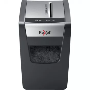 Rexel Momentum X410-SL Slimline -asiakirjasilppuri ristileikkauksella P4, ristileikkaus, 4 x 28 mm, 23 l, 225 arkkia, 62 dB, painikkeet