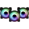 Aerocool MIRAGE12PRO sarja 3xTuuletin PC 12cm ARGB 6 Pins Hub hiljainen musta