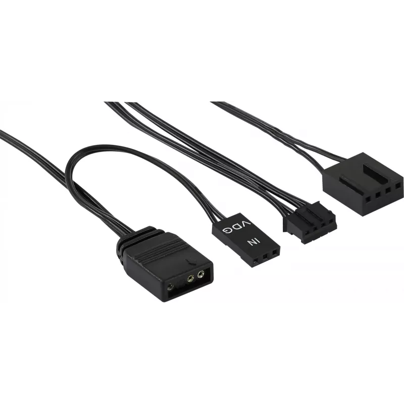 Aerocool MIRAGE12PRO sarja 3xTuuletin PC 12cm ARGB 6 Pins Hub hiljainen musta