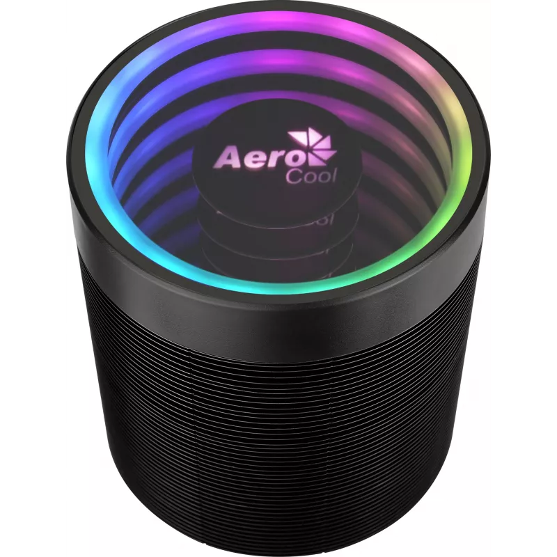 Ilmajäähdytin AEROCOOL Mirage 5, 5 lämpöputkea 6 mm, 60 mm tuuletin, TDP 150 W, musta