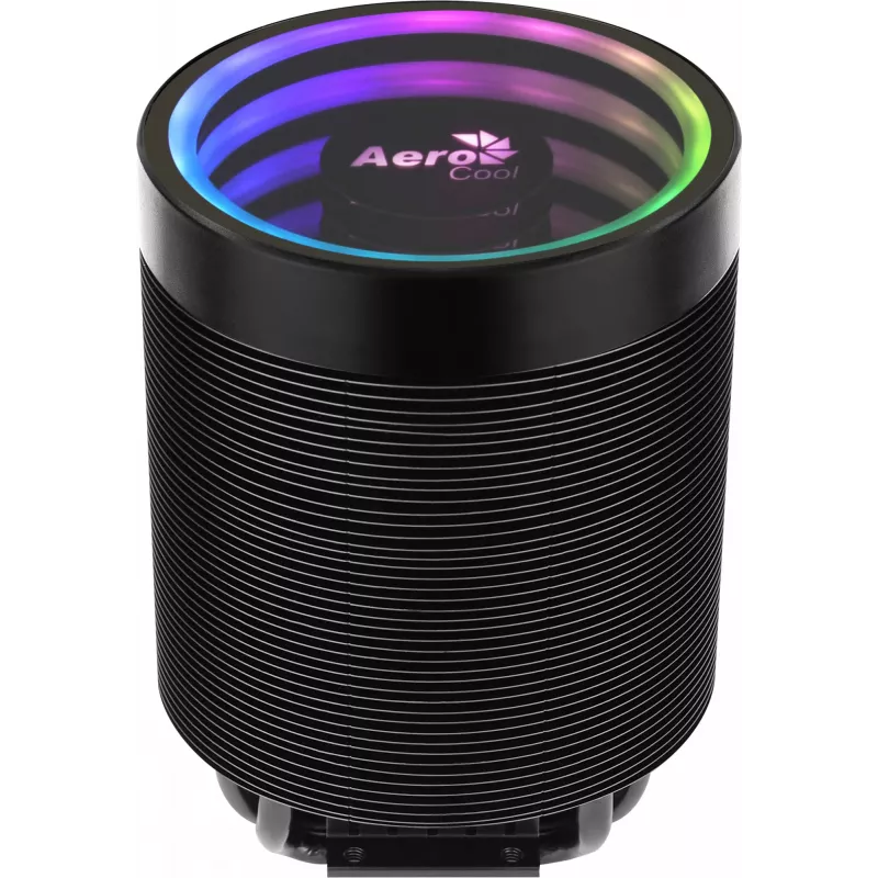 Ilmajäähdytin AEROCOOL Mirage 5, 5 lämpöputkea 6 mm, 60 mm tuuletin, TDP 150 W, musta