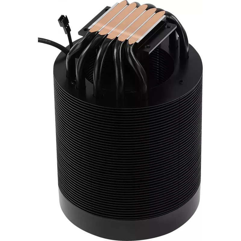 Ilmajäähdytin AEROCOOL Mirage 5, 5 lämpöputkea 6 mm, 60 mm tuuletin, TDP 150 W, musta