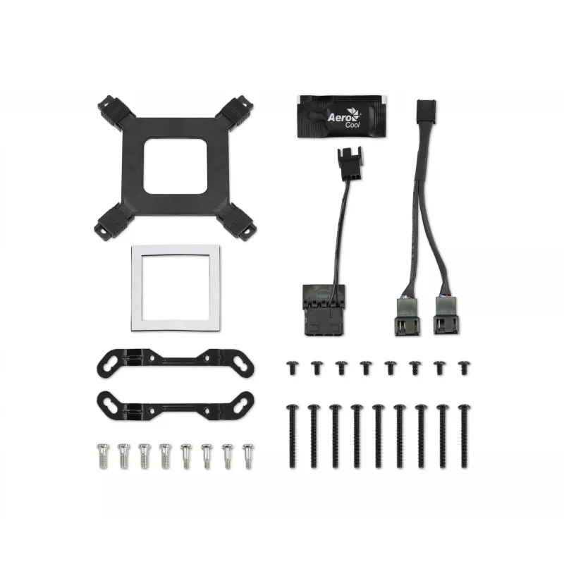 Aerocool PGS Mirage L240 ARGB prosessorin nestejäähdytin, 2300 r/min, 4-pinninen, musta