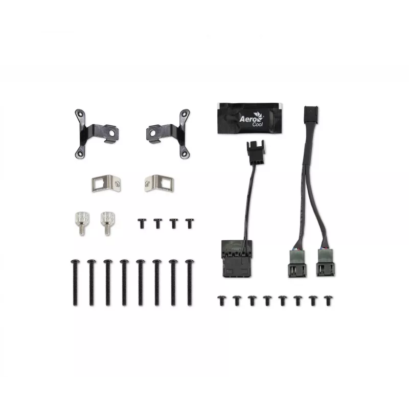 Aerocool PGS Mirage L240 ARGB prosessorin nestejäähdytin, 2300 r/min, 4-pinninen, musta