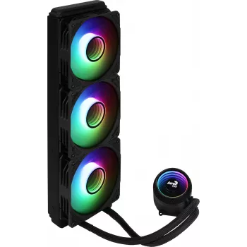 Aerocool MIRAGEL360 neste-CPU-jäähdytys 3x12cm ARGB-tuuletin TDP 550W musta