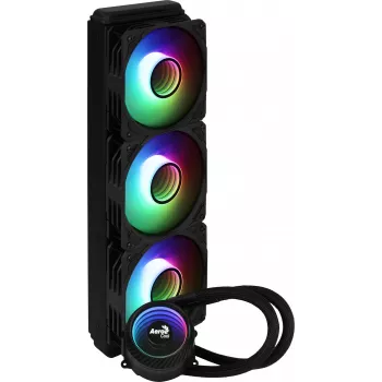 Aerocool MIRAGEL360 neste-CPU-jäähdytys 3x12cm ARGB-tuuletin TDP 550W musta