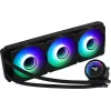Aerocool MIRAGEL360 neste-CPU-jäähdytys 3x12cm ARGB-tuuletin TDP 550W musta