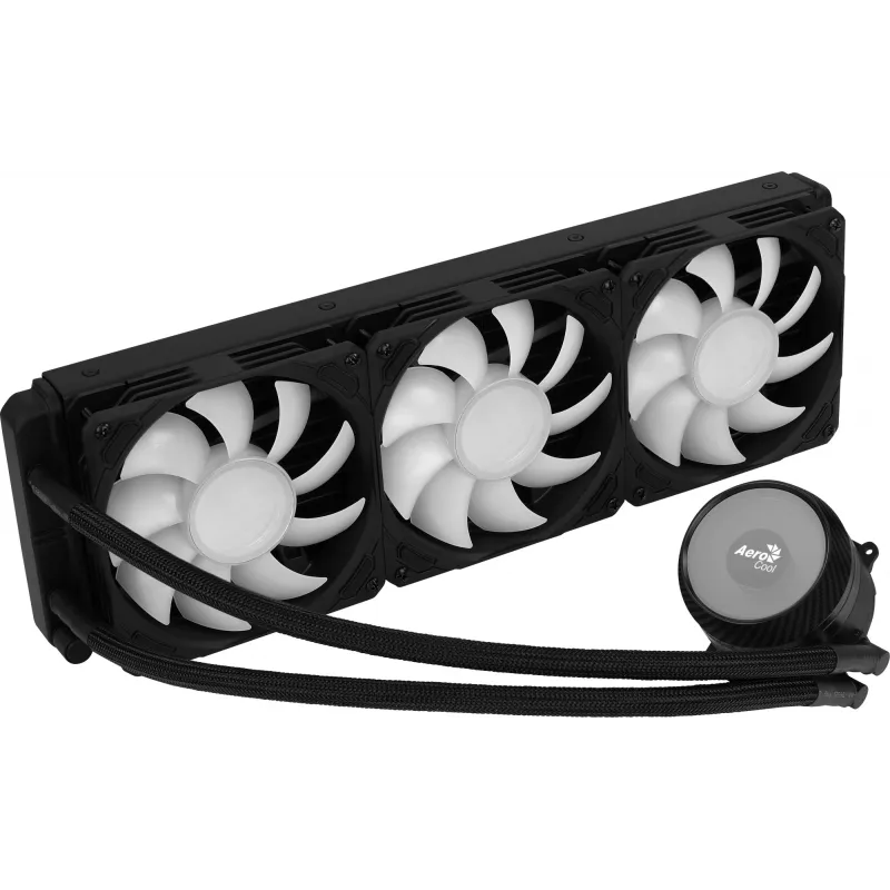 Aerocool MIRAGEL360 neste-CPU-jäähdytys 3x12cm ARGB-tuuletin TDP 550W musta