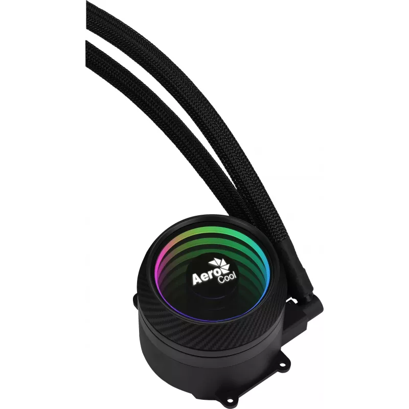 Aerocool MIRAGEL360 neste-CPU-jäähdytys 3x12cm ARGB-tuuletin TDP 550W musta