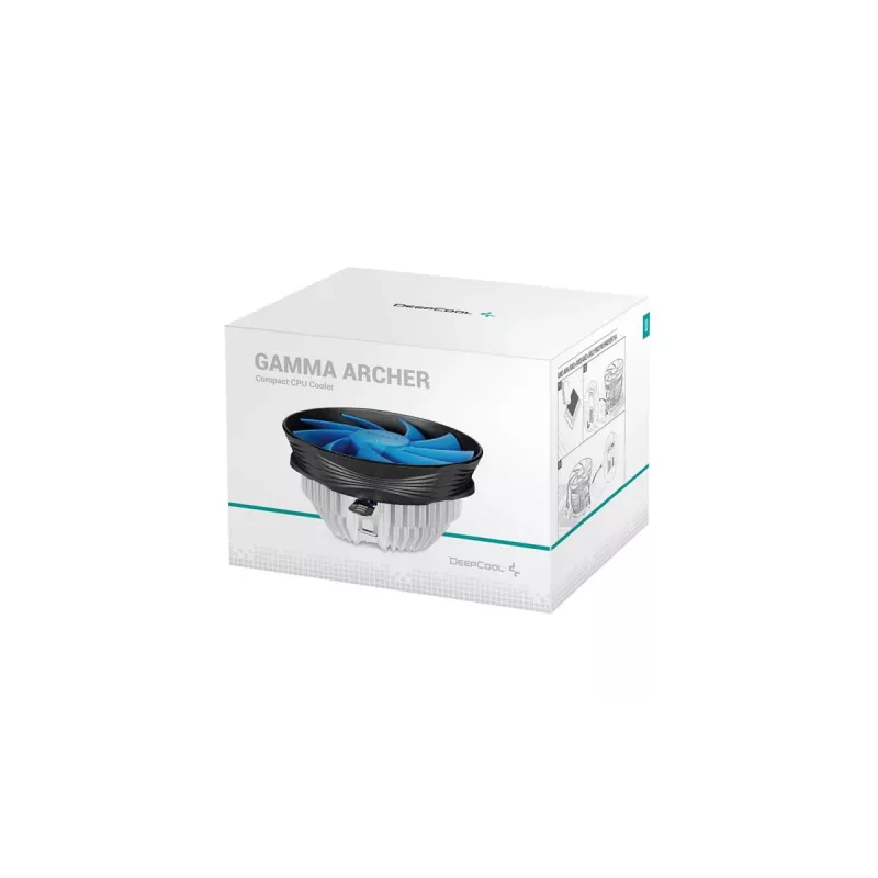 DEEPCOOL Gamma Archer prosessorin ilmajäähdytin 12 cm alumiini - musta/sininen
