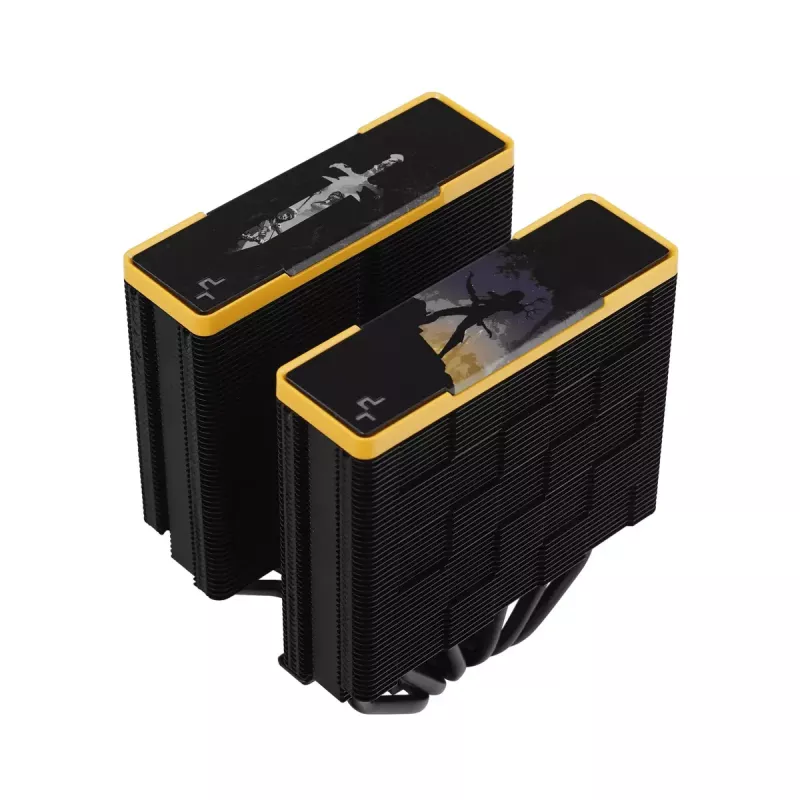 Ilmajäähdytin DeepCool AK620 Zero Dark Zoria 12 cm musta keltainen