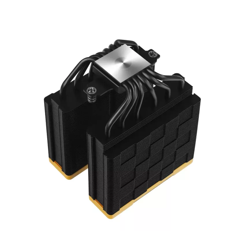Ilmajäähdytin DeepCool AK620 Zero Dark Zoria 12 cm musta keltainen