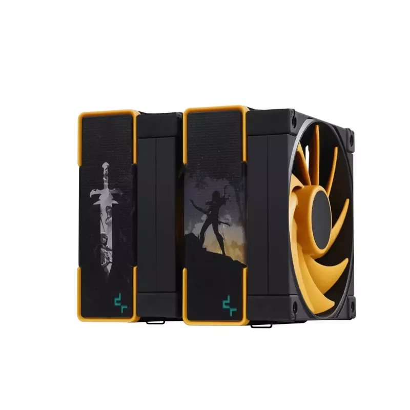 Ilmajäähdytin DeepCool AK620 Zero Dark Zoria 12 cm musta keltainen
