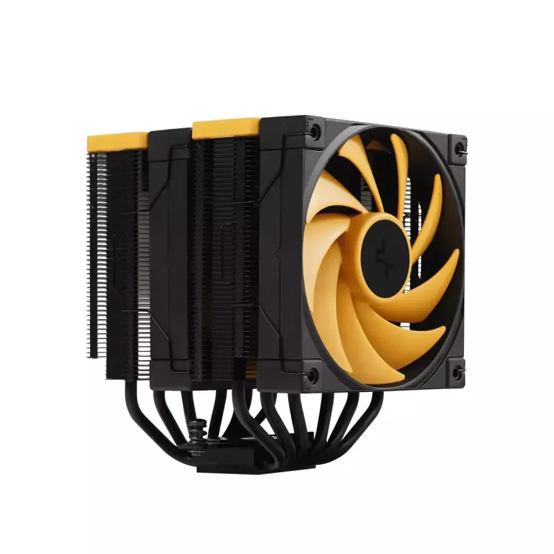 Ilmajäähdytin DeepCool AK620 Zero Dark Zoria 12 cm musta keltainen