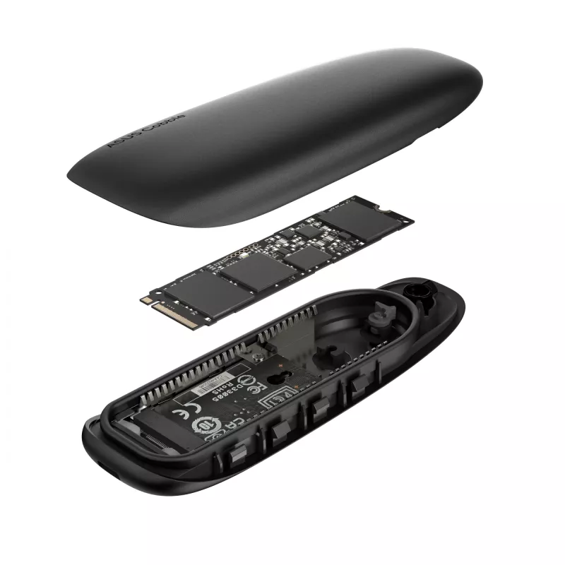 Ulkoinen SSD-kotelo ASUS COBBLE musta M.2 NVMe SATA 10 Gbit/s USB-C