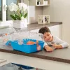 Häkki FERPLAST Combi 2 hamstereille, sininen läpinäkyvä, B795×T295×H263 mm, teknopolymeeri