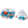 Häkki FERPLAST Combi 2 hamstereille, sininen läpinäkyvä, B795×T295×H263 mm, teknopolymeeri