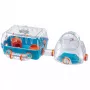 Häkki FERPLAST Combi 2 hamstereille, sininen läpinäkyvä, B795×T295×H263 mm, teknopolymeeri