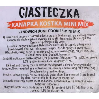 Koiran koulutusherkut MACED Cube Cookies Mini Mix 1 kg — lajiteltuja minikuutiokeksit, siipikarjasekoitus