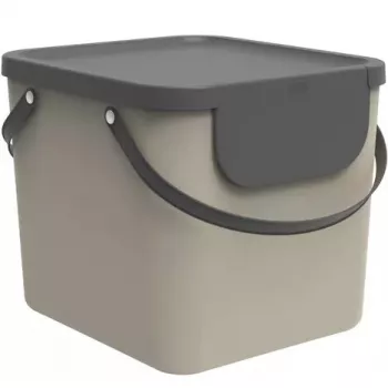 Rotho Albula jätteiden lajitteluastia, 40 l, cappuccino