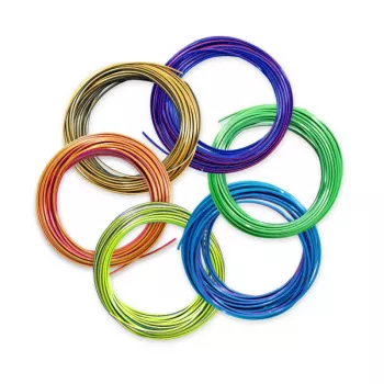 3Doodler FLOW-TRIFILLS 3D-tulostusmateriaali polymaitohappo (PLA) musta, sininen, kupari, kulta, vihreä, violetti, punainen 260 g