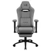 Aerocool ROYALASHGR premium-ergonominen pelituoli jalkatuella Aeroweave-teknologia harmaa