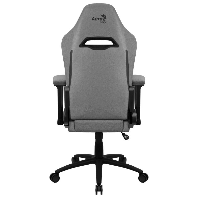 Aerocool ROYALASHGR premium-ergonominen pelituoli jalkatuella Aeroweave-teknologia harmaa