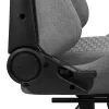 Aerocool ROYALASHGR premium-ergonominen pelituoli jalkatuella Aeroweave-teknologia harmaa