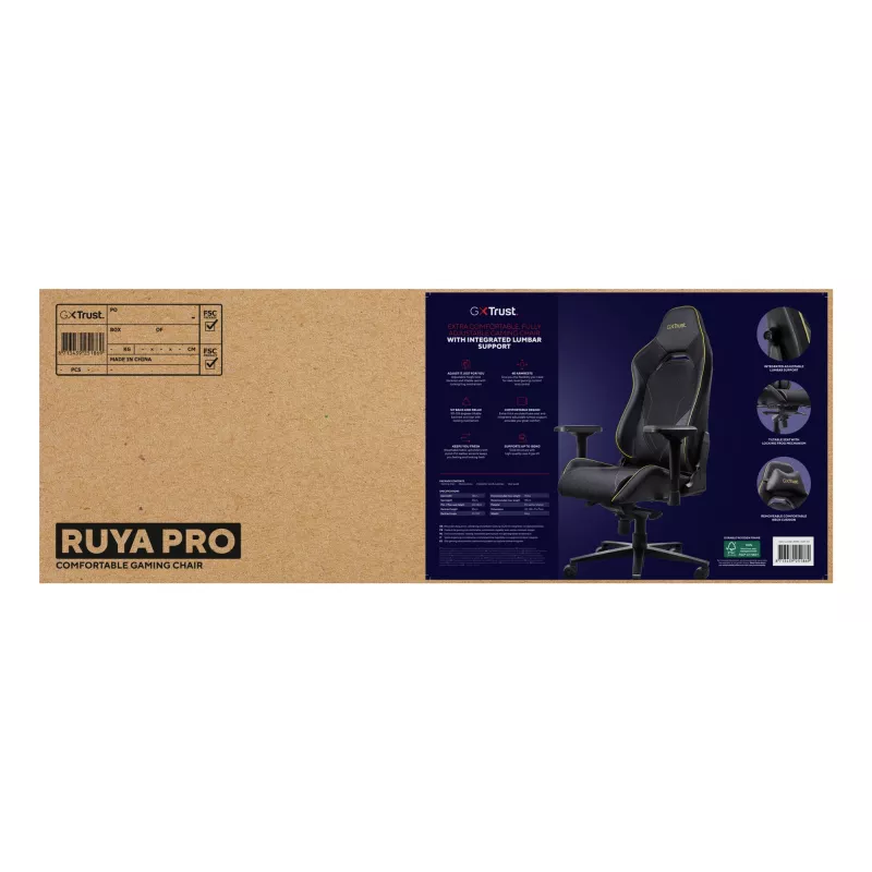 Trust GXT 721 Ruya Pro -yleispelituoli, musta