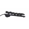Trust GXT 833 Thado -näppäimistö, peli, USB, hollanti, musta, hopea