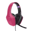 Trust GXT 415P Zirox -kuulokemikrofoni, langallinen, panta, peli, pinkki